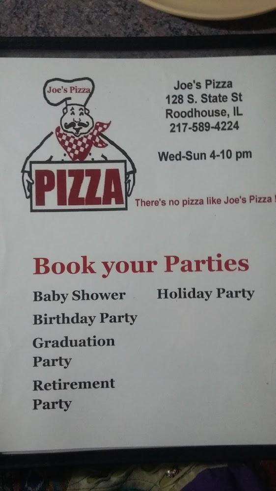 Joe's Pizza Menu image 3