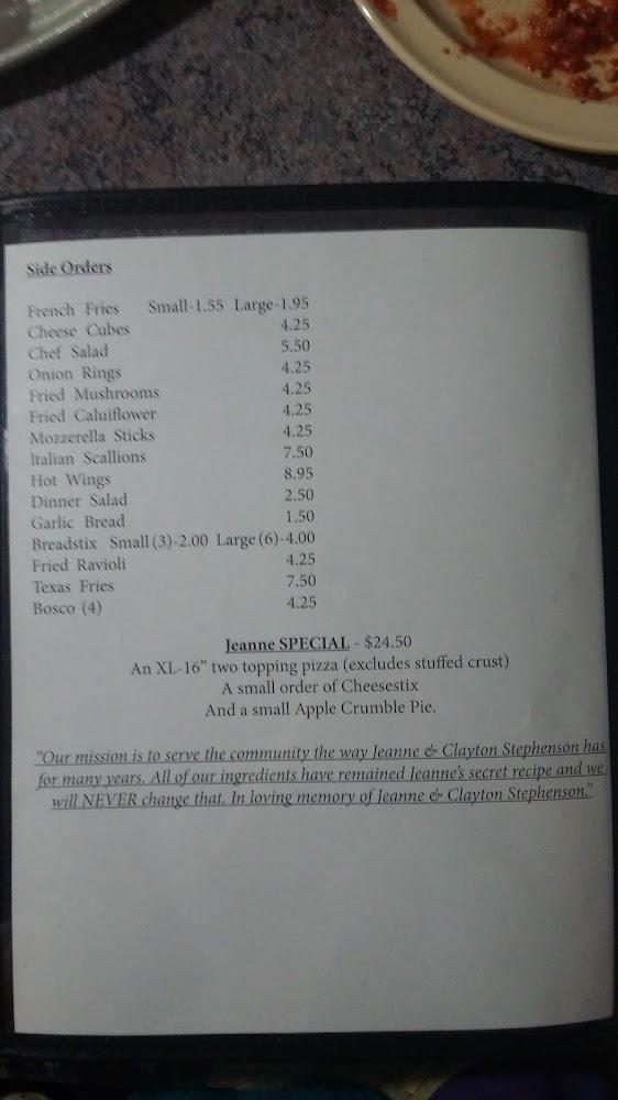 Joe's Pizza Menu image 4